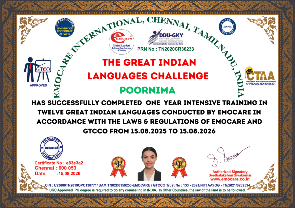 the great indian language challange